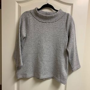 🌹Loft mock neck sweater gray XS
